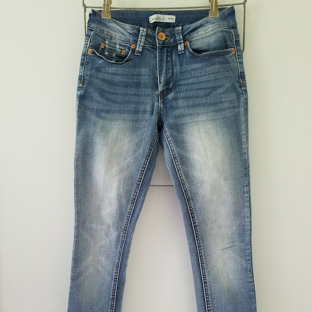 Mudd Slightly Distressed Skinny Jeans